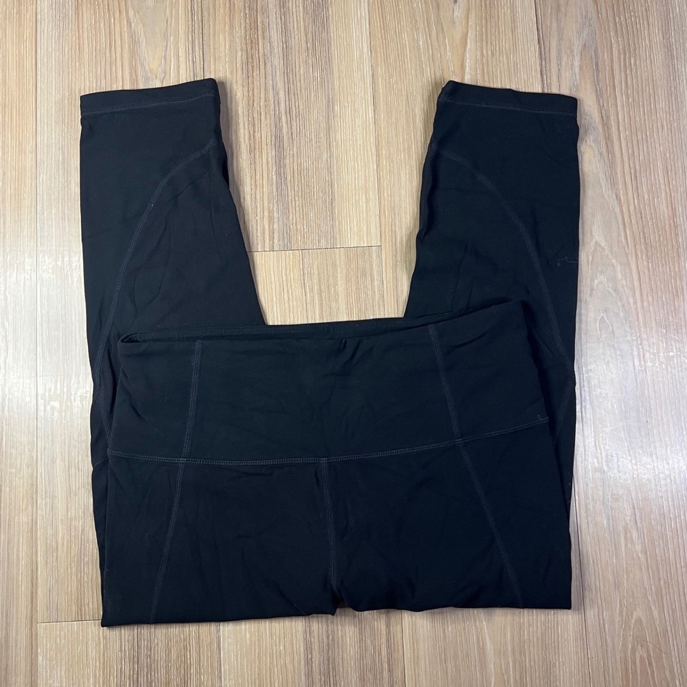 Athleta Womens Cropped Leggings High Waisted Athletic Capri Black M